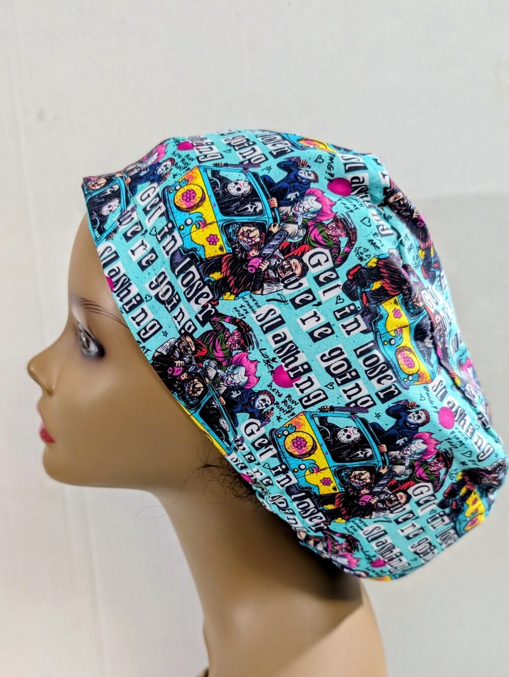Horror Movies,  Euro Style Scrub Cap, Scrub Cap